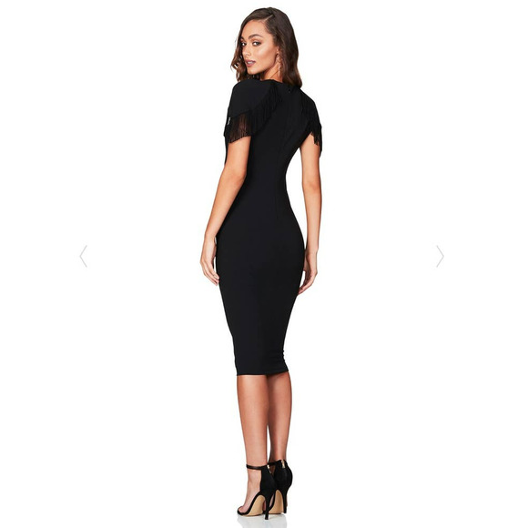 Nookie Mendez Midi Dress in Black Size XS NWT Revolve Dress - Picture 11 of 11